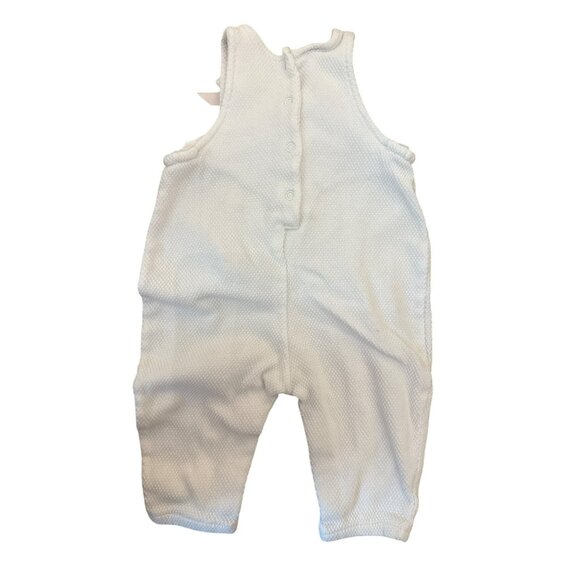VTG Happy Baby Babys White Romper With Pink Heart Snap Closures Size 6-9 Months - Picture 3 of 4